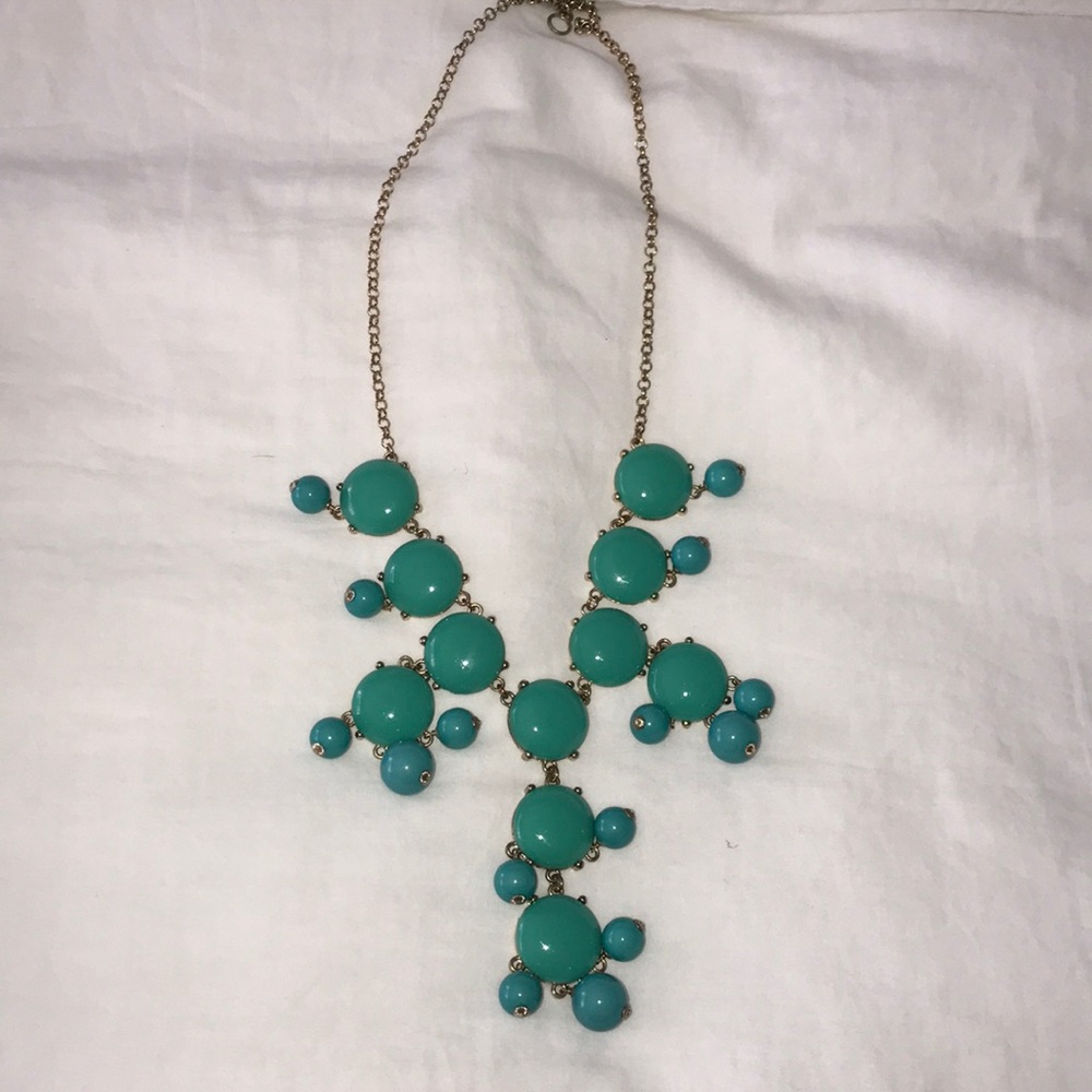 Turquoise bubble statement necklace. Jcrew !